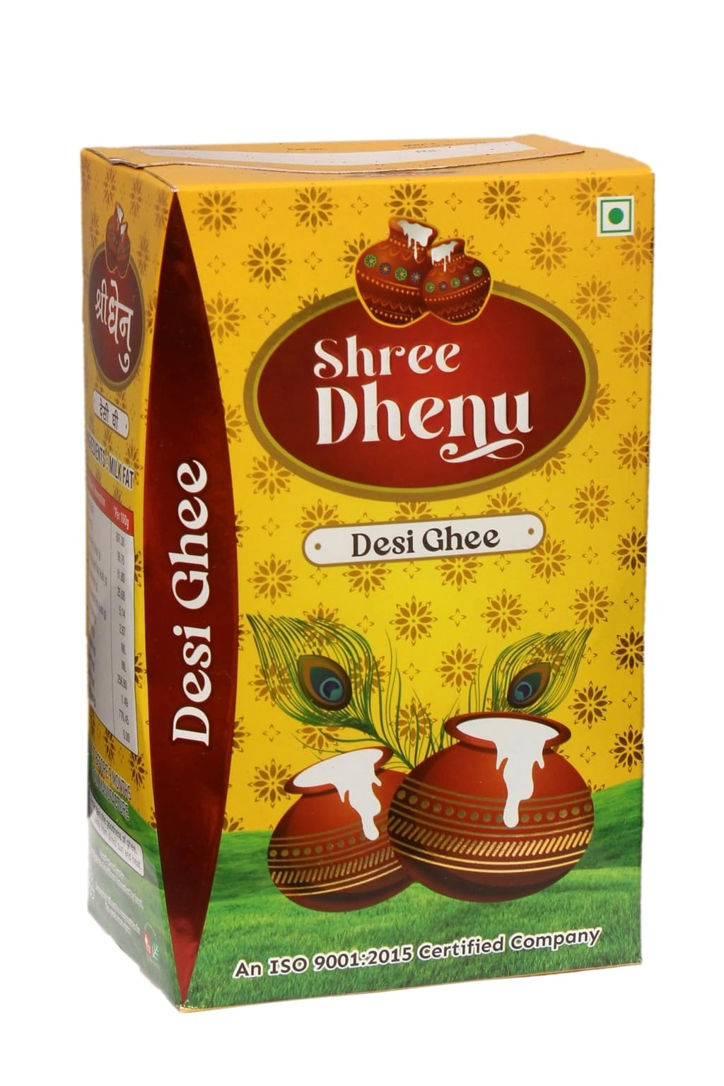 SHREE DHENU Desi Cow Ghee| Pure Cow Ghee for Better Digestion and Immunity| 1Ltr Tetra Pack-1 - image 1