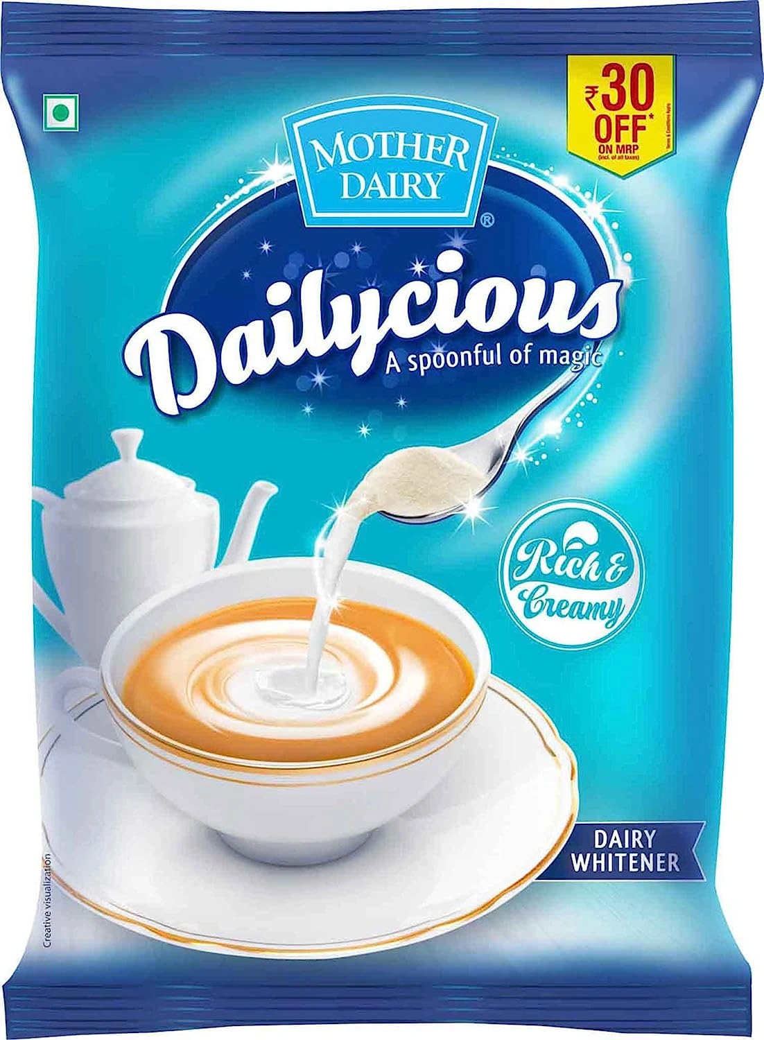 Mother Dairy Dailycious Rich & Creamy Dairy Whitener Pouch, 1kg - image 2