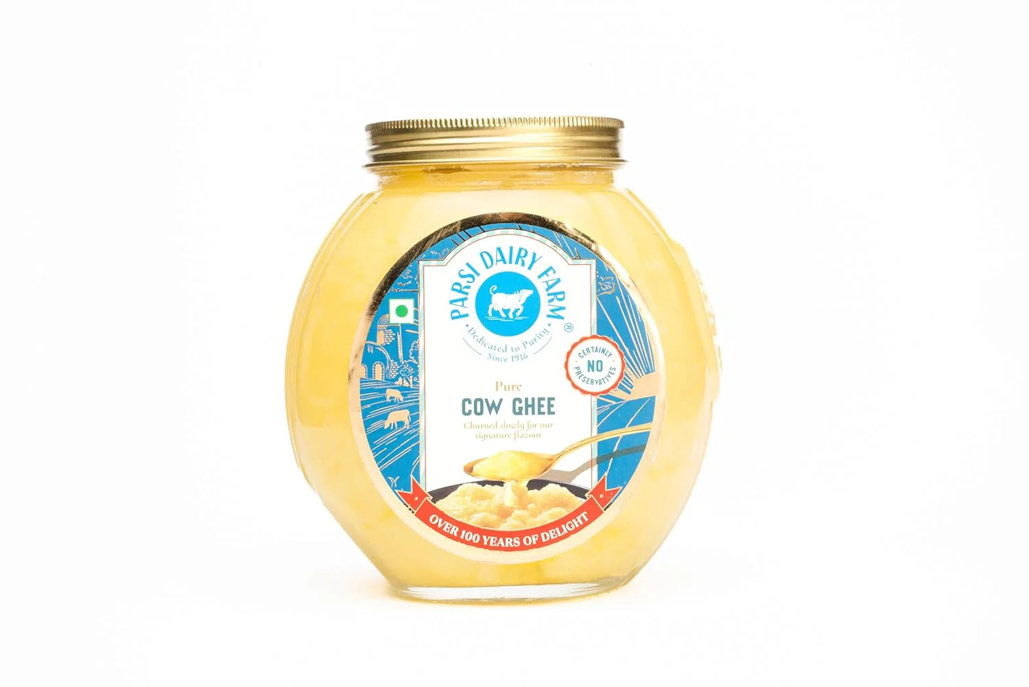 Parsi Dairy Farm 100% Natural Cow Ghee, 1 L Jar - image 2