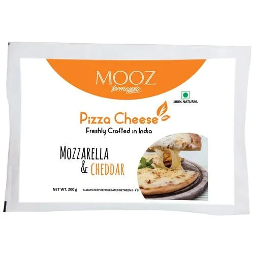 MOOZ Pizza Cheese - Mozzarella & Cheddar, 200 g Pack - image 1
