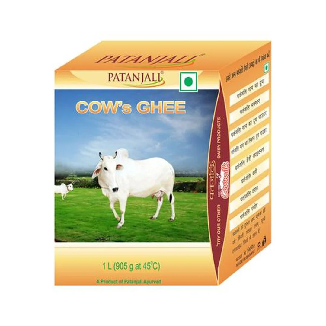 Patanjali Cow Ghee, 1 L Carton - image 2