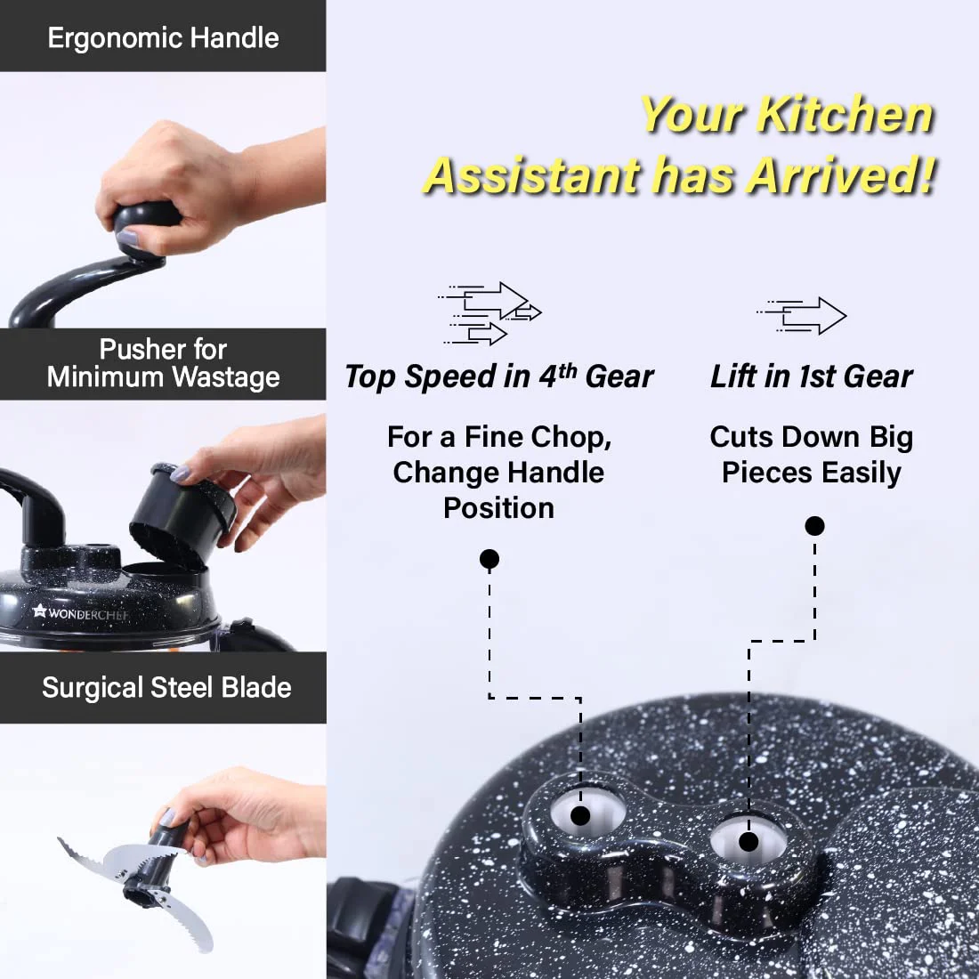 Wonderchef Turbo Chopper with Atta Kneader Attachment - image 1