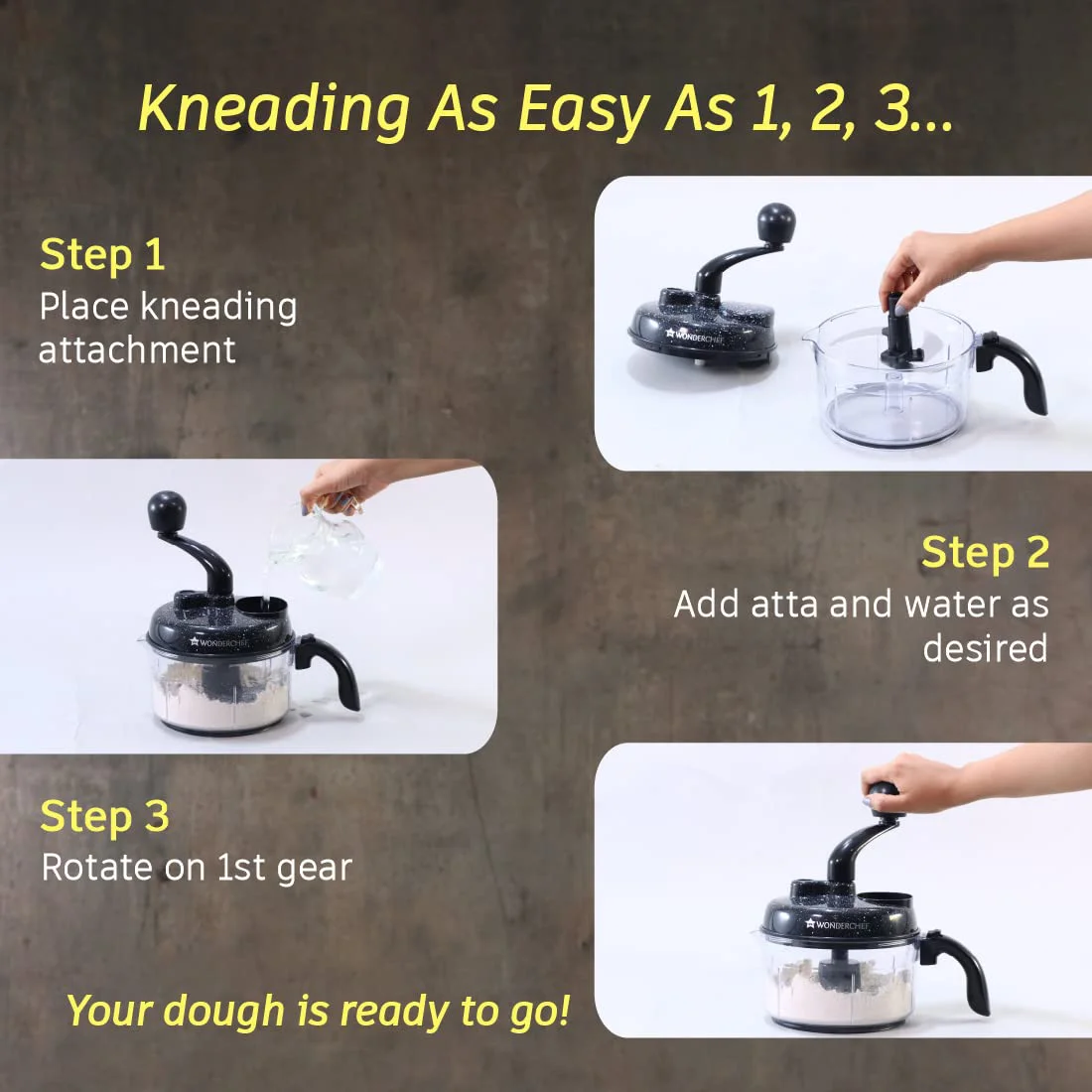 Wonderchef Turbo Chopper with Atta Kneader Attachment - image 2