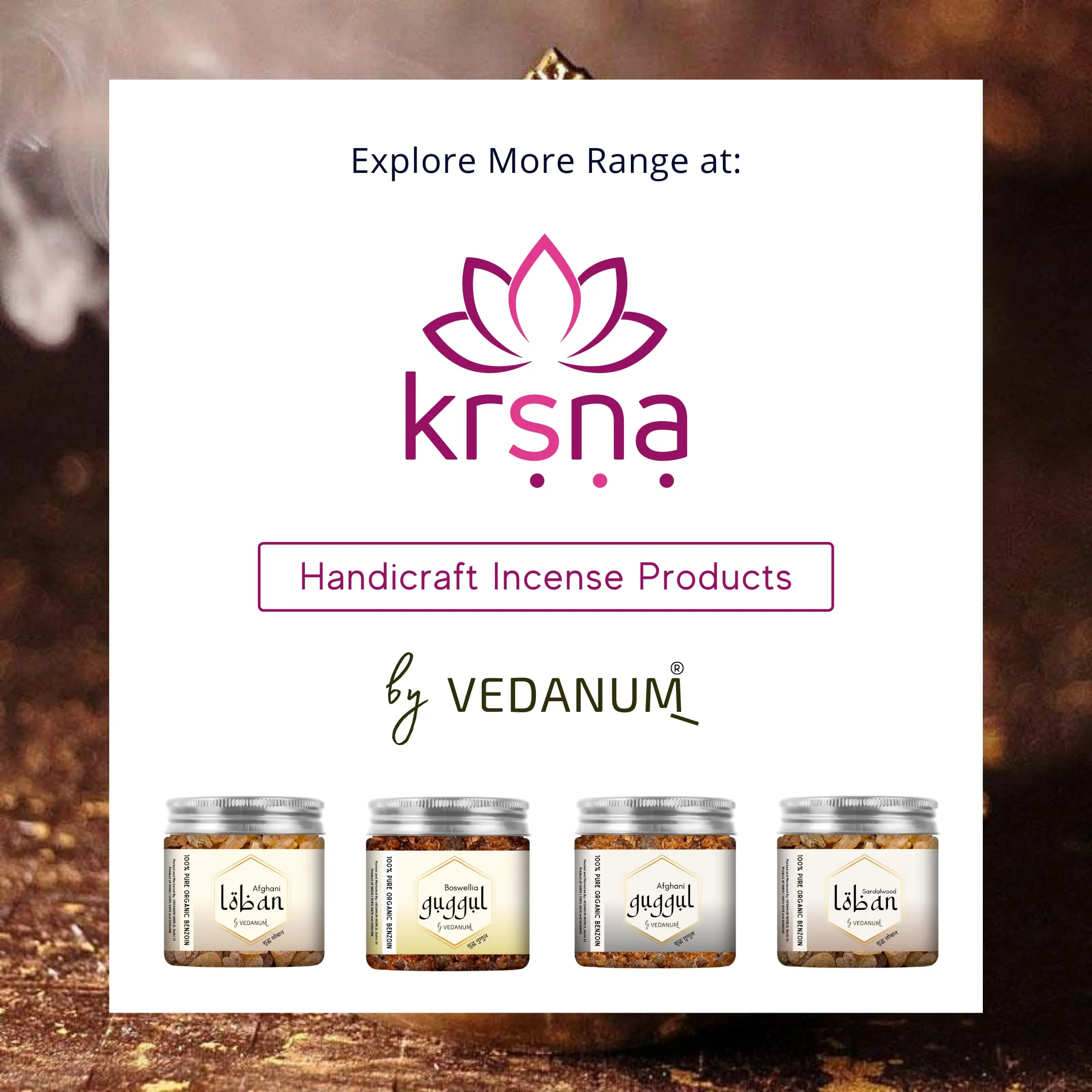 Vedanum Premium 100% Natural Turkish Loban for Air Purification, Pooja, Meditation, Negativity Removal - 80 Gm Jar - image 2