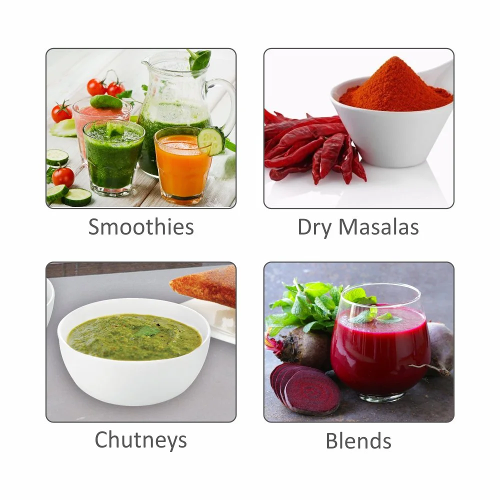 Wonderchef Nutri-Blend Juicer, Mixer, Grinder & Chopper|400W 100% Full Copper Motor|Complete Kitchen Machine|4 Unbreakable Jars|2 Years Warranty|Recipe Book by Chef Sanjeev Kapoor|White - image 2