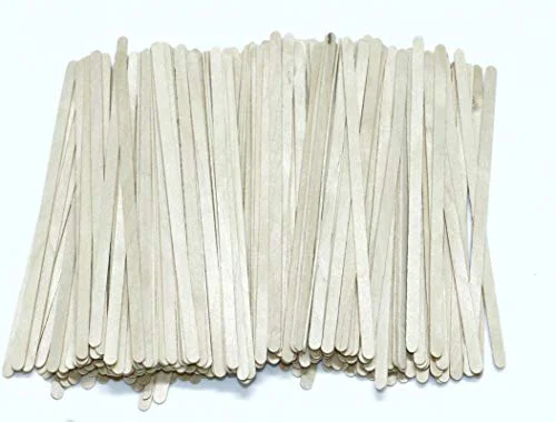 VINAYAKAMART Coffee/Tea Stirrer Sticks| coffee stirrers| wooden stirrers |Coffees sticks |Tea Stirrer Beverage Stirrer |round sheep end, size 5.5 inch length(250pcs) - image 1
