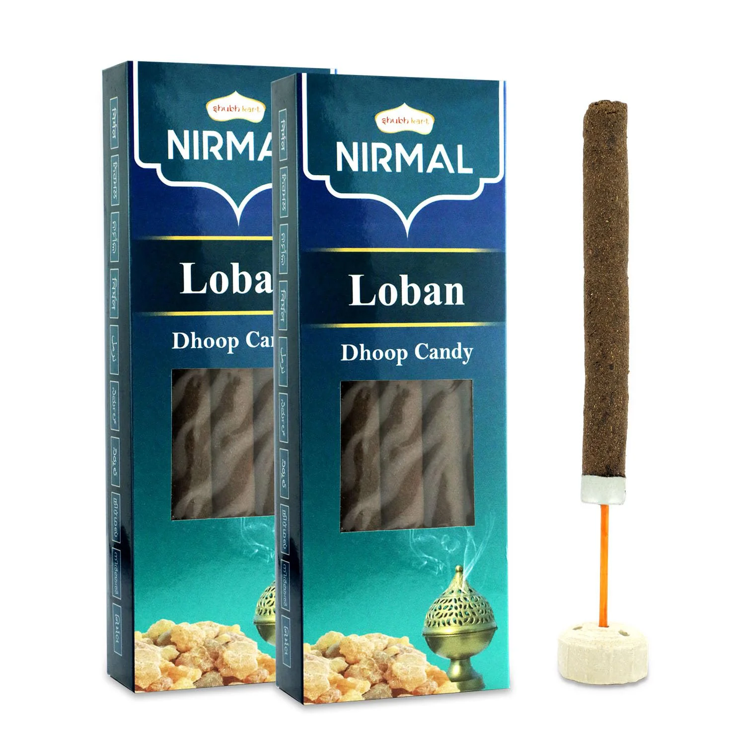 Shubhkart Nirmal Loban Dhoop Candy 10N (Pack of 2) Natural Organic Dual Fragrance Dry Dhoop Stick for Pooja, Meditation, Festivals and Spiritual Events (10N x 2) - image 2