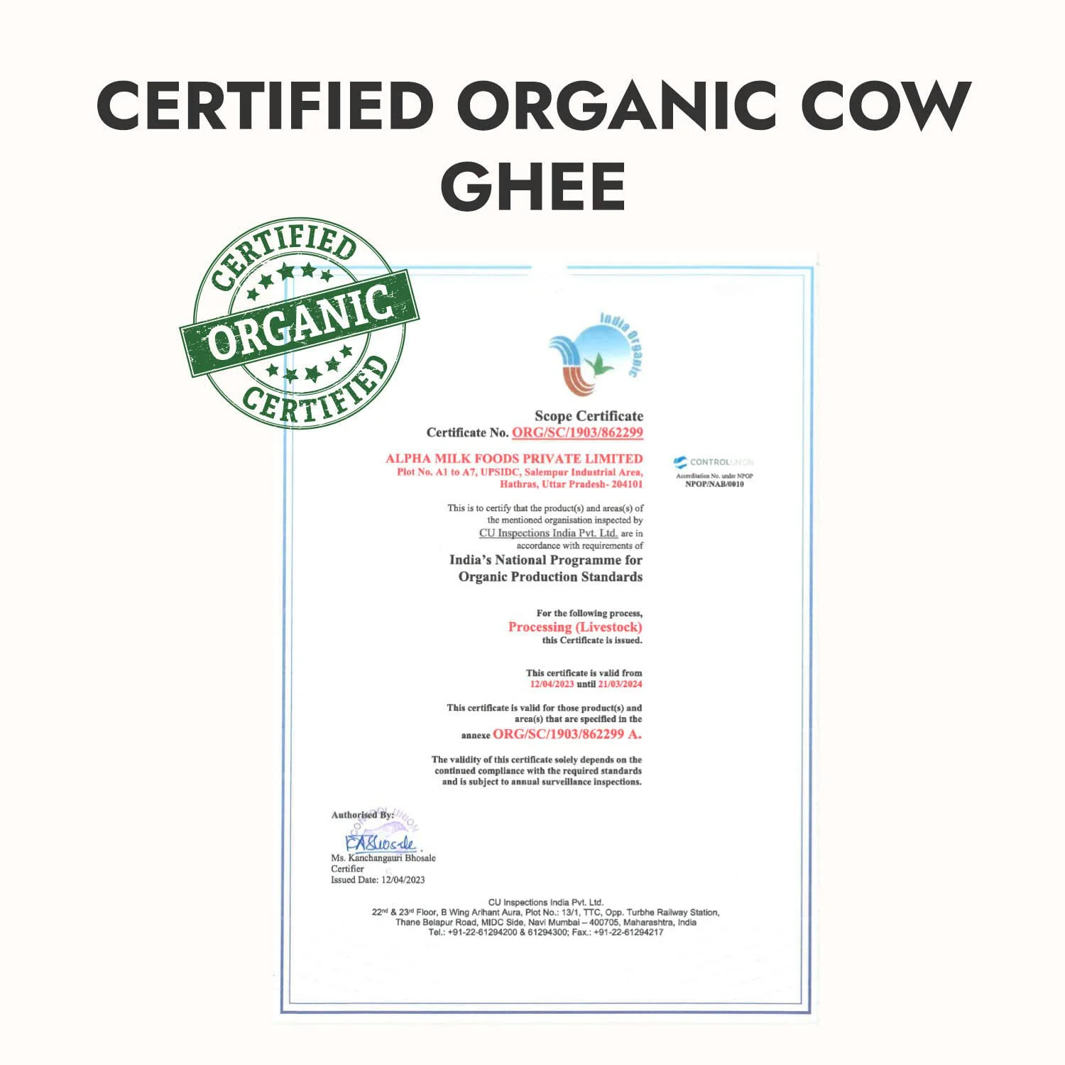 Kapiva 100% Organic Ghee - Good Fats For Healthy Heart - Keto Diet Friendly, 500 Ml - image 1