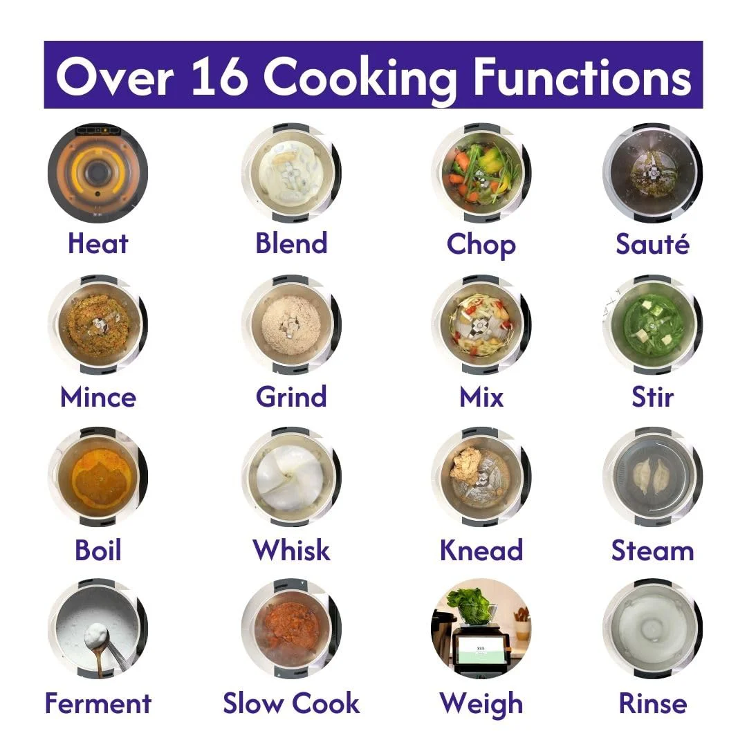 Upliance delishUp, AI Cooking Assistant with unlimited recipes from around the world | WiFi & built-in 8 inch Touch screen | Automated Chop, Saute, Stir, Knead, Steam And Cook - image 2
