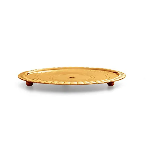 Borosil Akhand Diya Decorative Brass Glass Oil Lamp | Tea Light Holder | Diya with Borosilicate Glass | Puja Dia for Mandir | Lantern Diya with Glass Cover | Medium Size - image 2