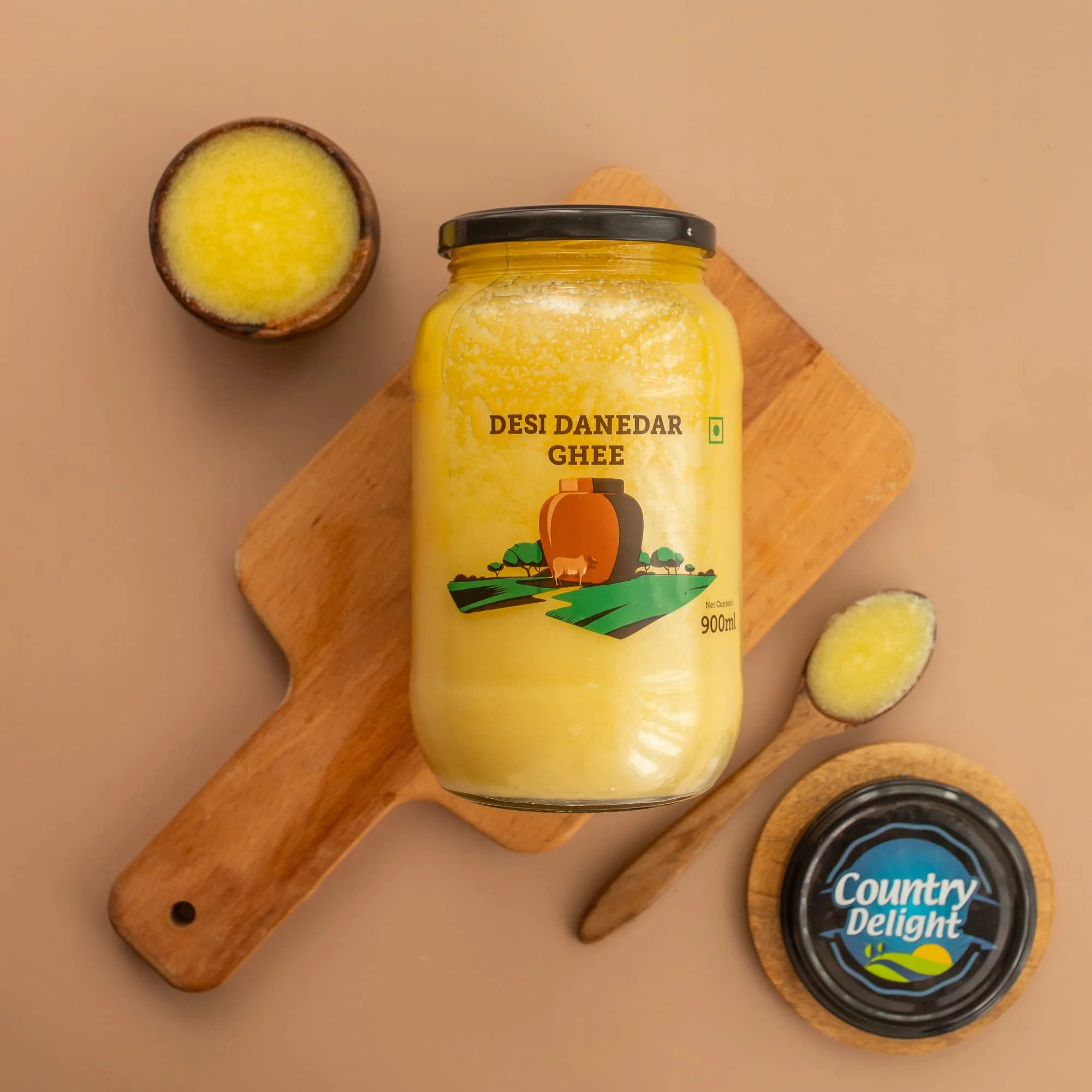 Country Delight Desi Danedar Ghee 900 ML | Cow Ghee 900 ML Pure (Pack of 1) - image 2