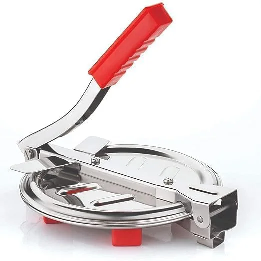 Wriniey Stainless Steel Puri Maker New Press Machine for Home and Kitchen for Making Papad khakhra poori and Many More Manual Hand Press with Handle (Pack of 1) - image 1