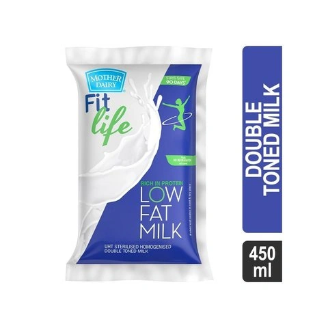 Mother Dairy FIT Life Homogenized Double Toned Milk, 450 ml - image 2