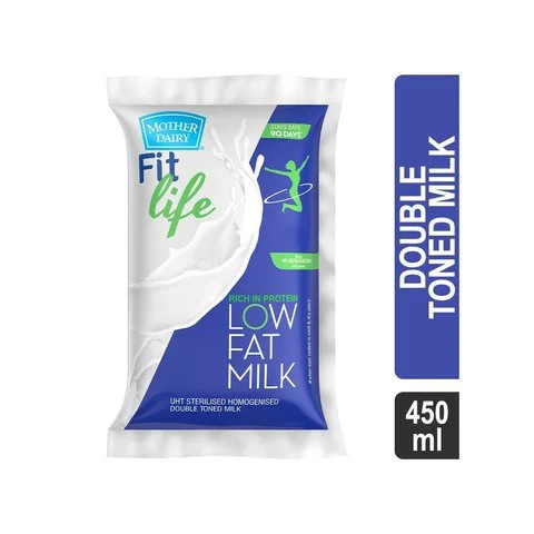Mother Dairy FIT Life Homogenized Double Toned Milk, 450 ml - image 1