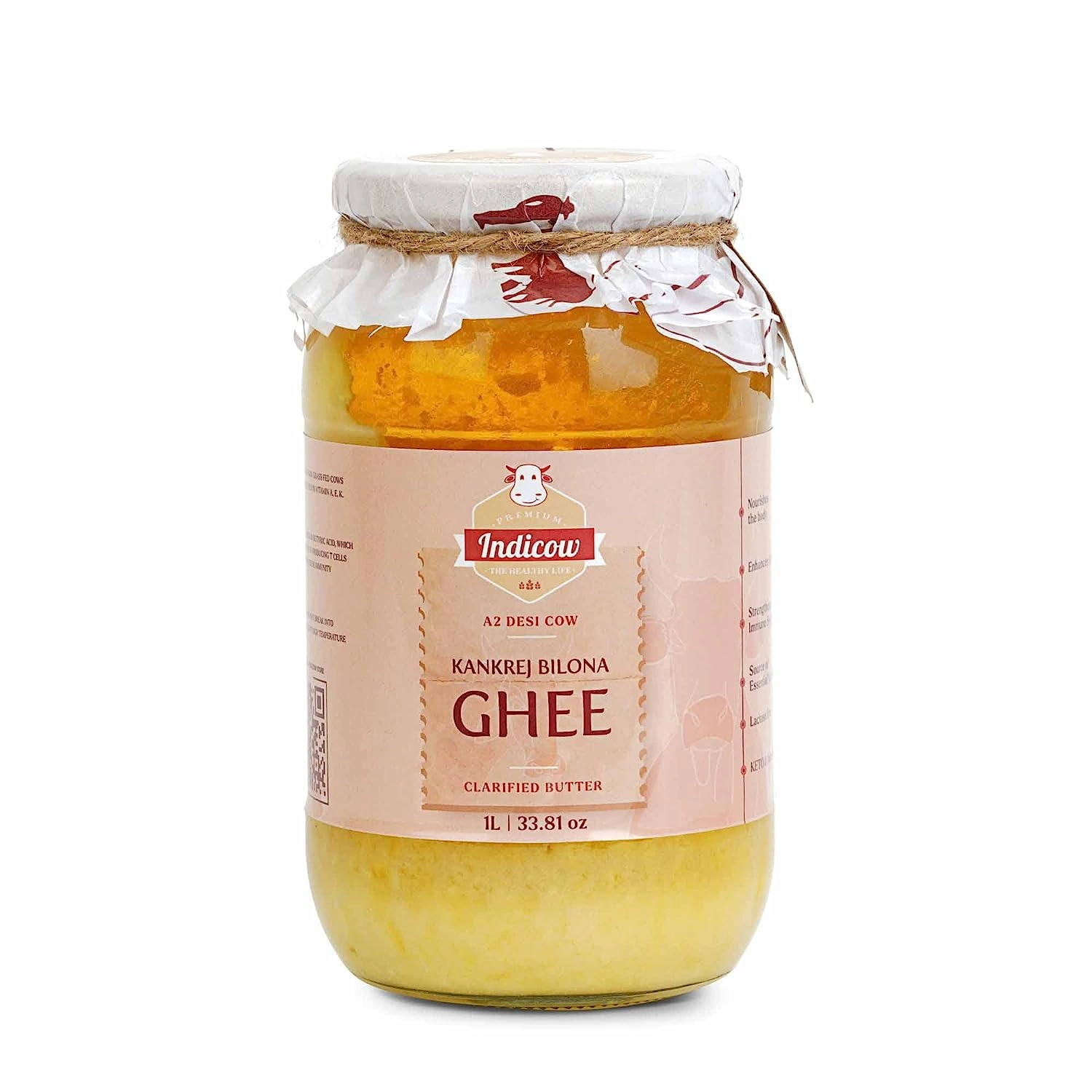 Indicow Foods Vedic Bilona A2 Cow Ghee - 1L (1000ml) - image 2