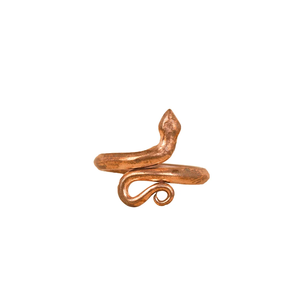 Sarpa Sutra, Consecrated Snake Ring, Copper metal (Medium Size) - image 2