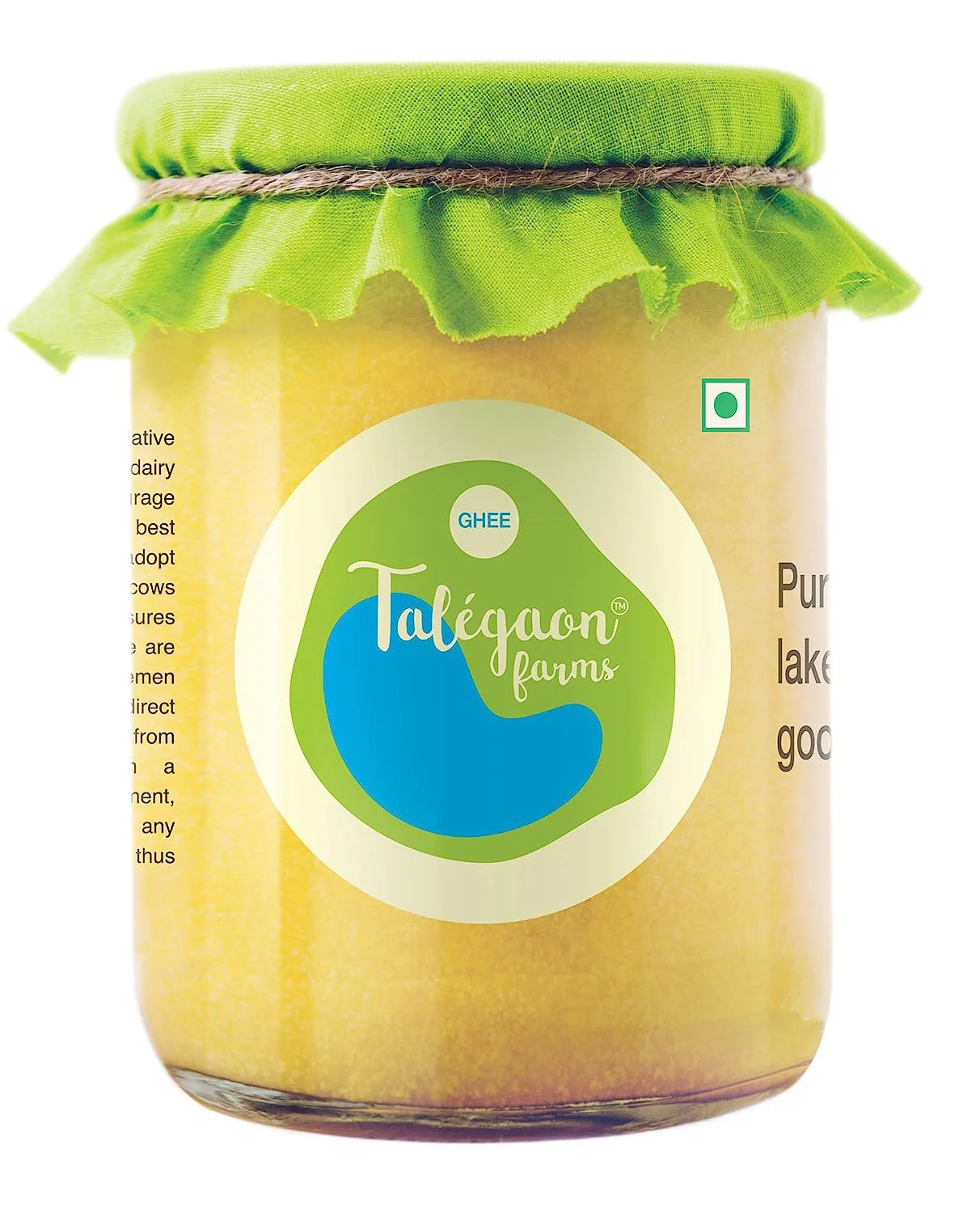 Talegaon Farms Pure Cow Ghee | Vedic Bilona Method - 500ml Glass Bottle - image 2