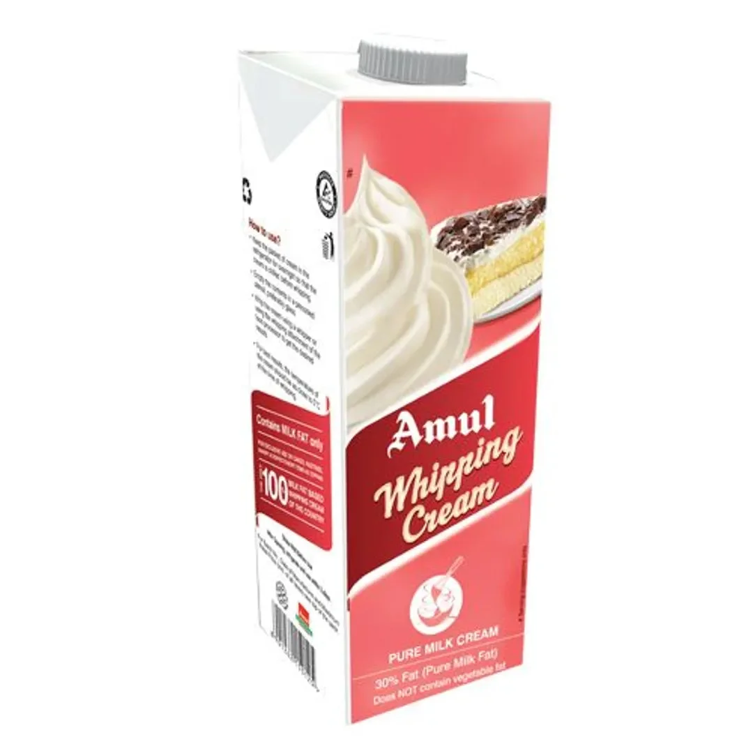 Amul Whipping Cream, 1 L Carton - image 2
